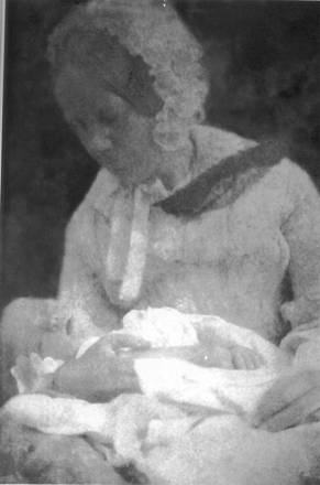 Emma Darwin and her youngest child