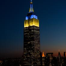 Empire State Lights Up